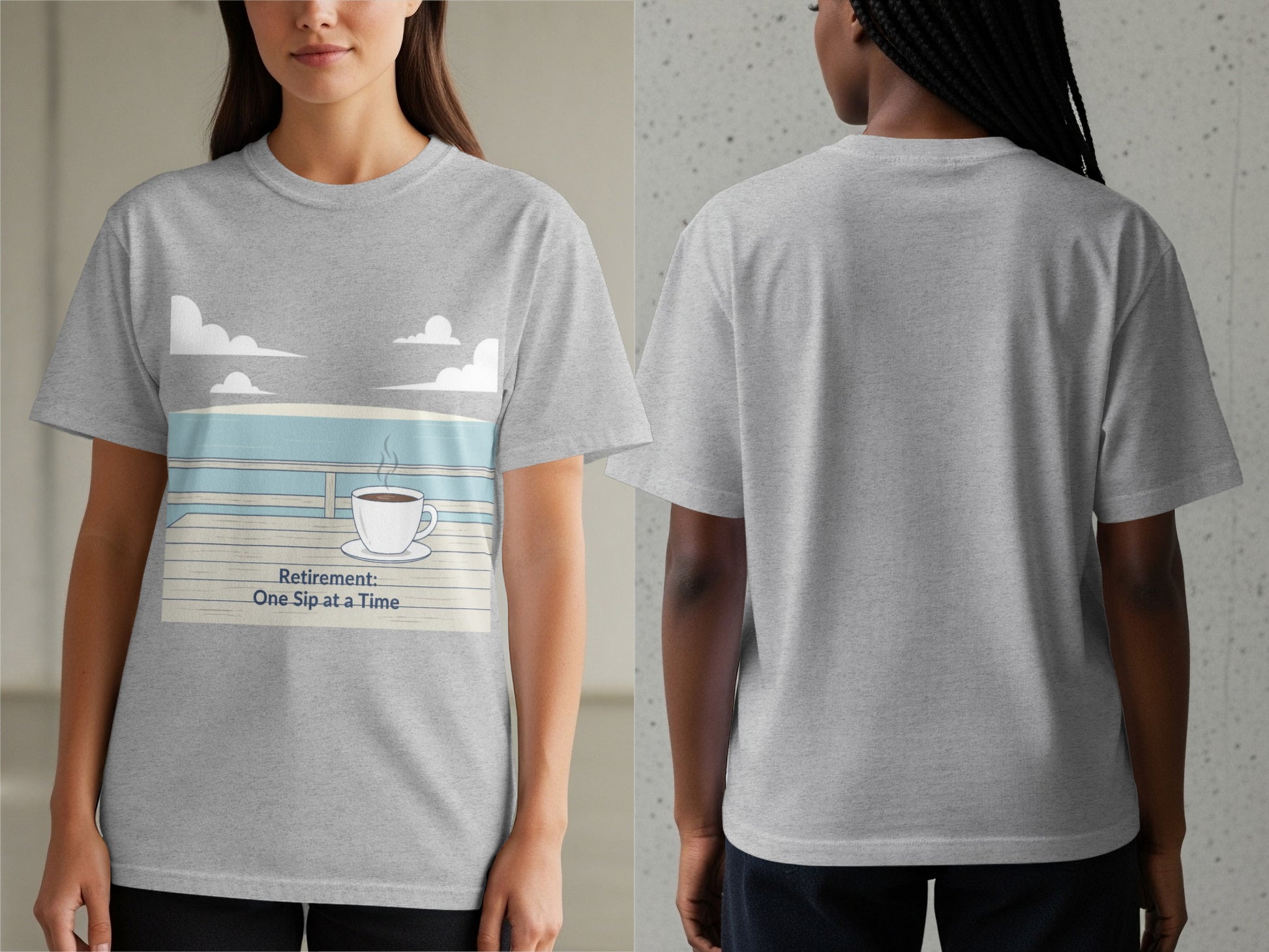 Retirement One Sip at a Time Comfort Fit T-shirt