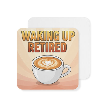 Waking Up Retired Coffee Themed Coaster Set