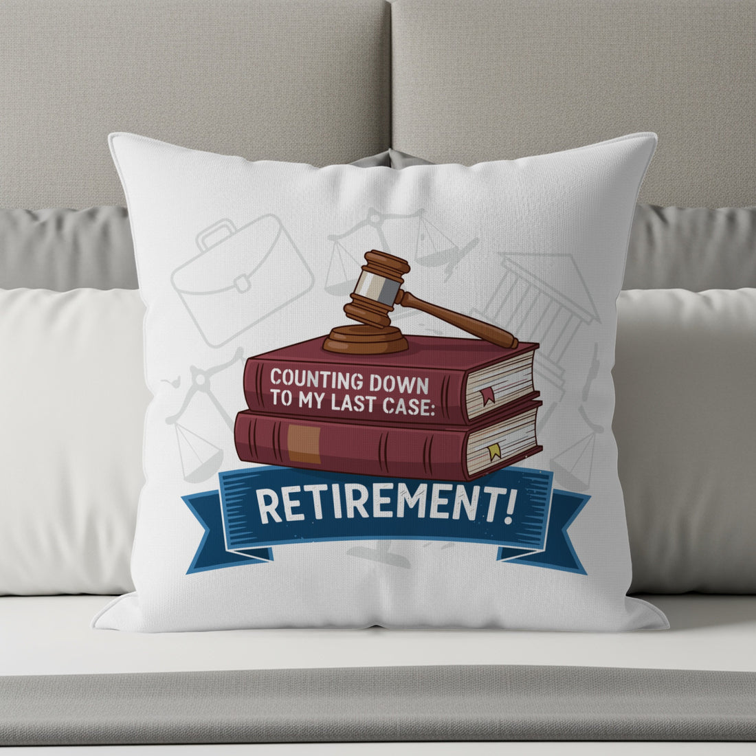 Counting Down Last Case Retirement Retirement Pillows & Pillow Cases - Retiree Gifts Retirement Party