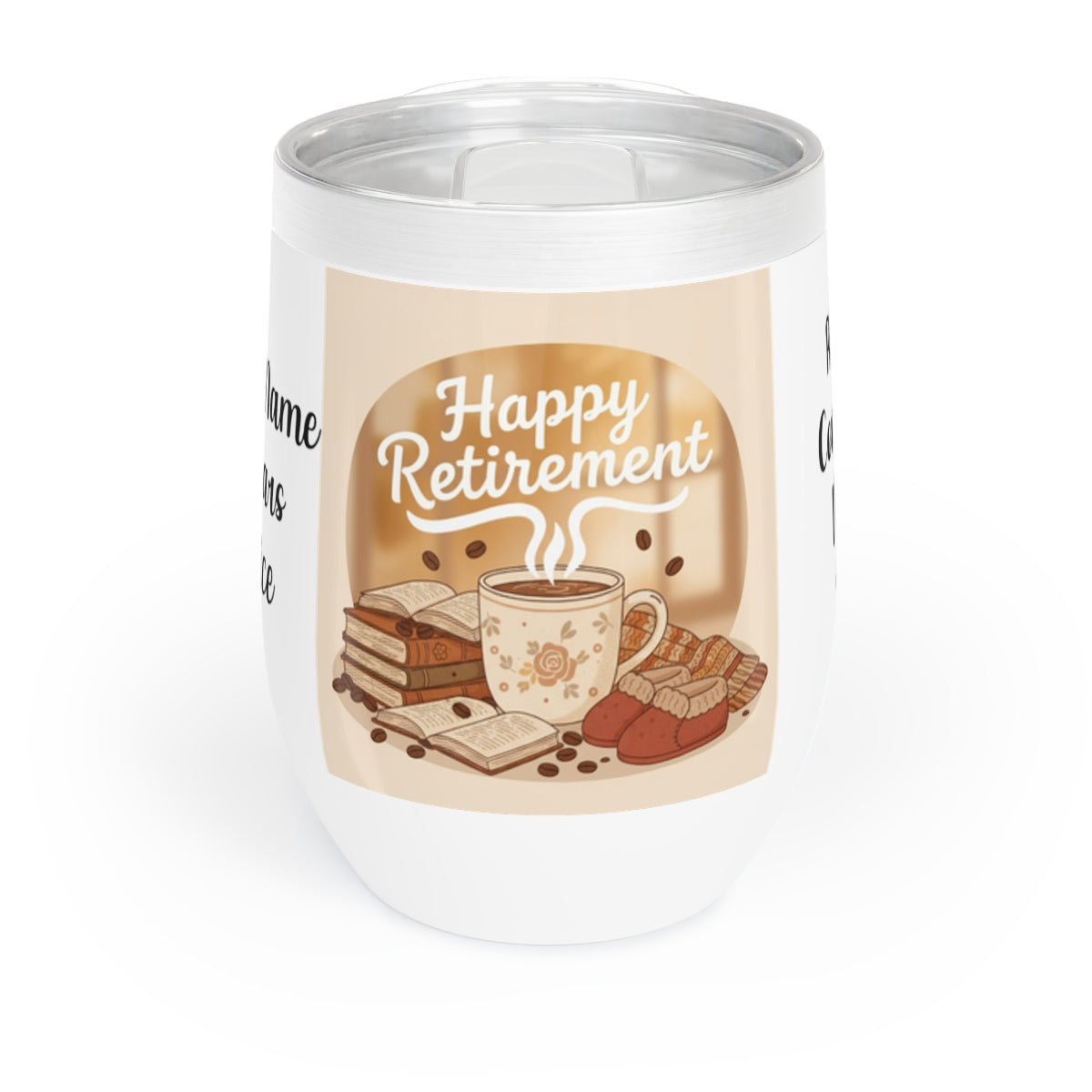 Happy Retirement Coffee Mug with Books and Treats