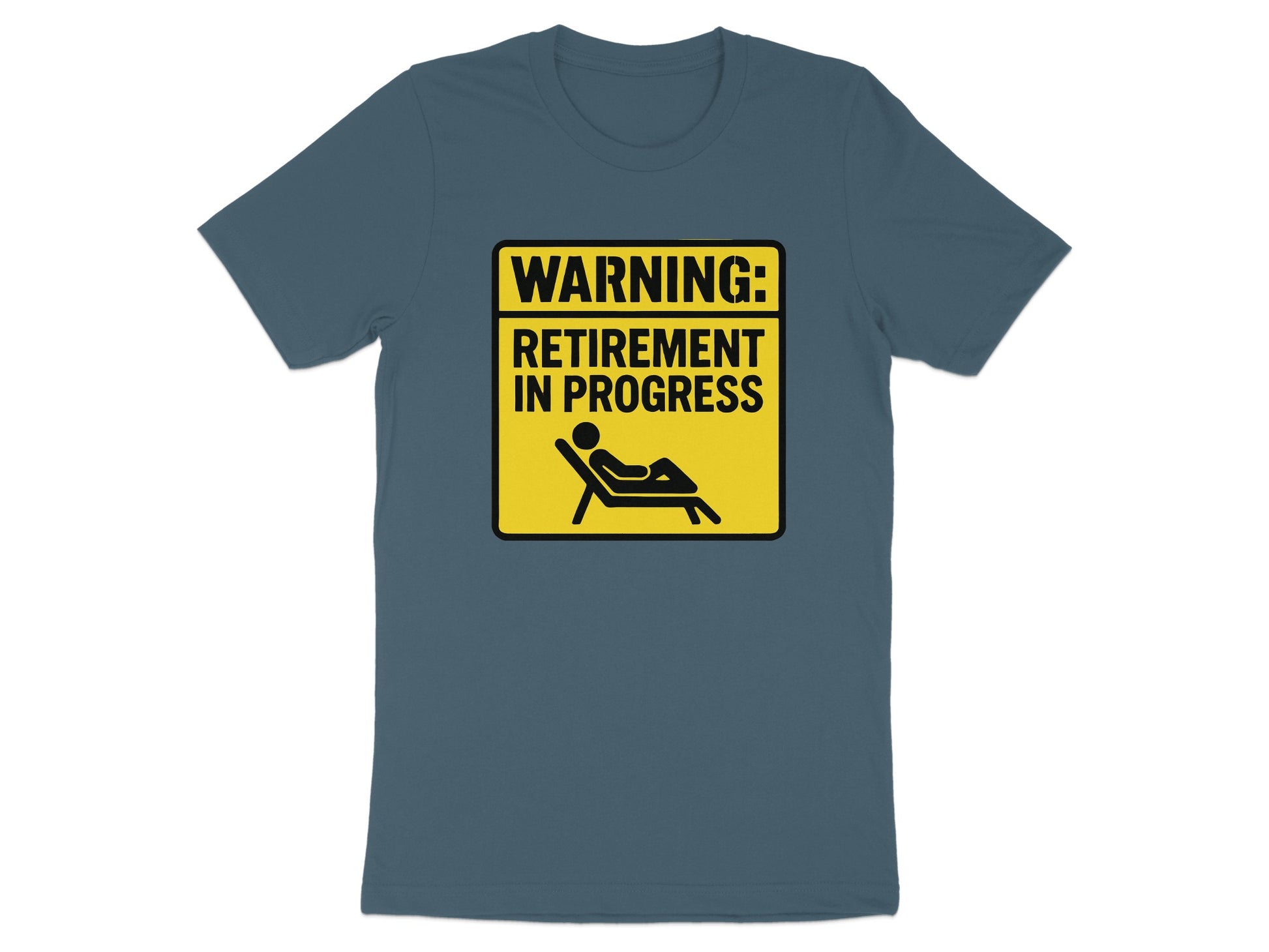 Warning Retirement in Progress | Dark Heaterh Color Bella T-Shirts - Retiree Gifts Retirement Party