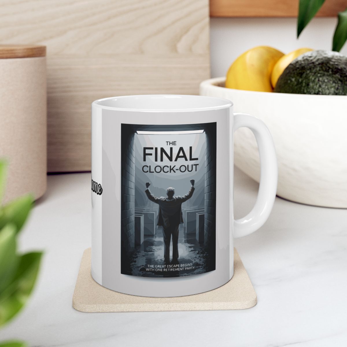 THE FINAL CLOCK-OUT | THE GREAT ESCAPE BEGINS WITH ONE RETIREMENT PARTY | Personalized Microwavable Ceramic Mugs 11oz 15oz 20oz - Retiree Gifts Retirement Party