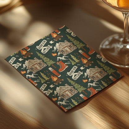 Cabin Woods Adventure Themed Decorative Paper product