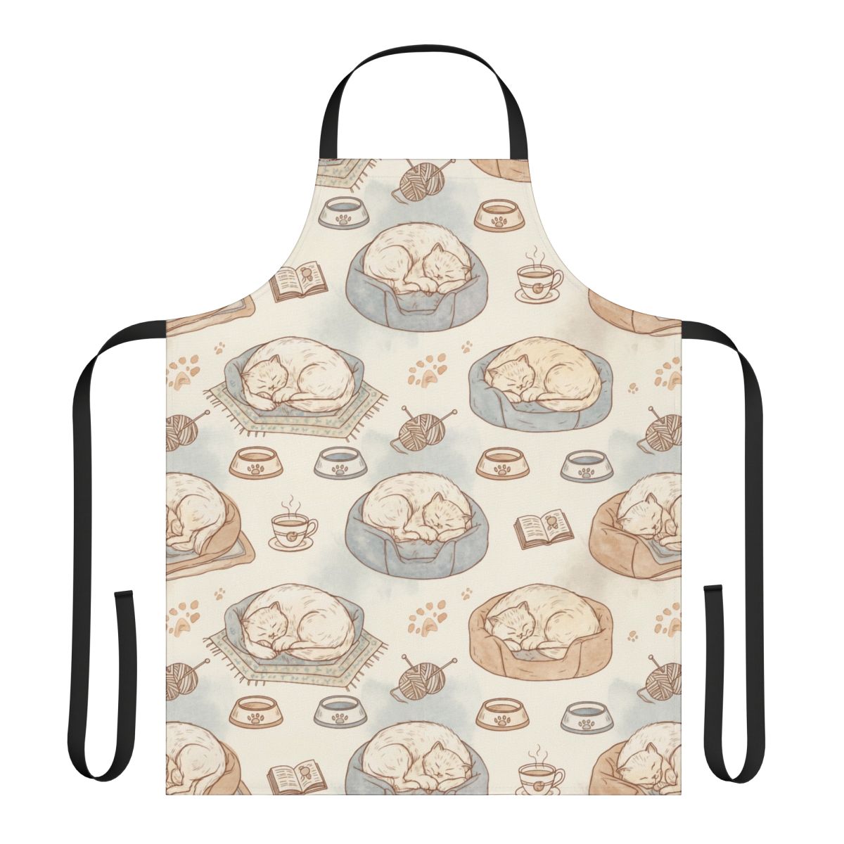 Cozy Cats and Coffee Apron for Kitchen and Baking