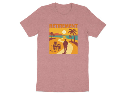 Retirement Graphic Design | A New Path Beckons | Soft Color Bella T-Shirts - Retiree Gifts Retirement Party
