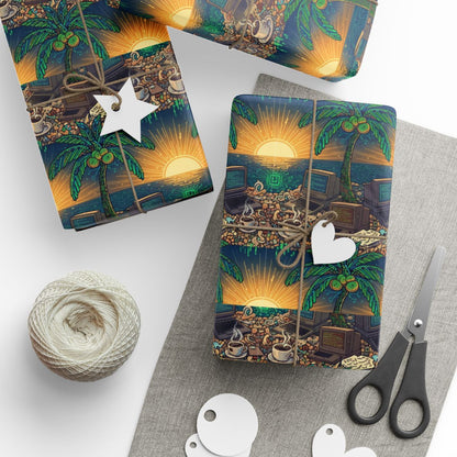 Tropical Treasure Sunset Wrapping Paper product type