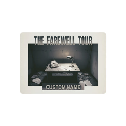 The Farewell Tour Personalized Retirement Gift Metal Art Sign - Retiree Gifts Retirement Party