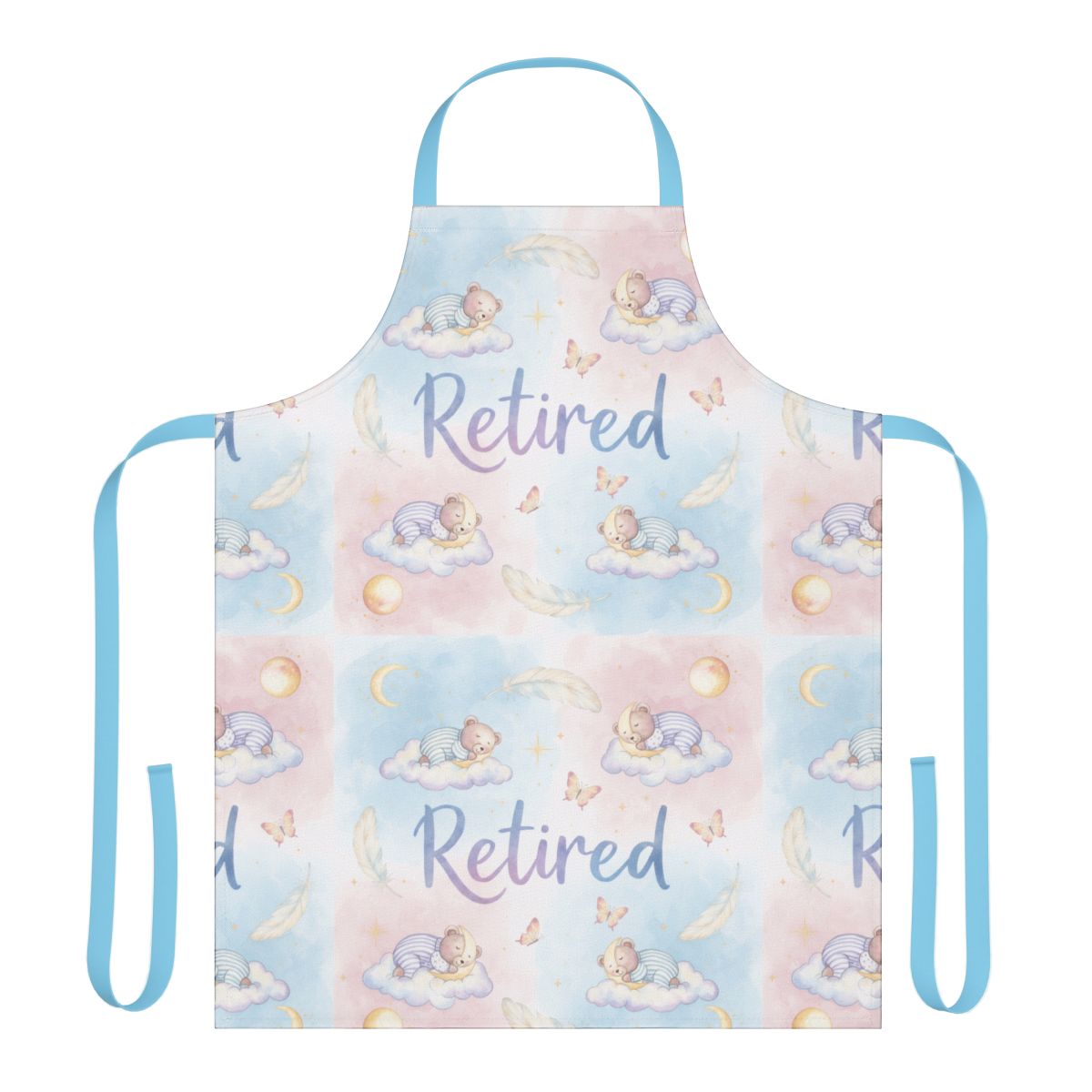 Retired Theme Baby Clouds and Moon Design Apron