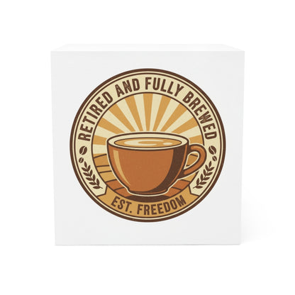 Retired and Fully Brewed Est. Freedom Coffee Mug