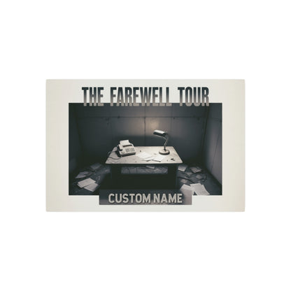 The Farewell Tour Personalized Retirement Gift Metal Art Sign - Retiree Gifts Retirement Party