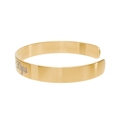 Engraved Bracelet Celebrating 30 Years Anniversary Gift