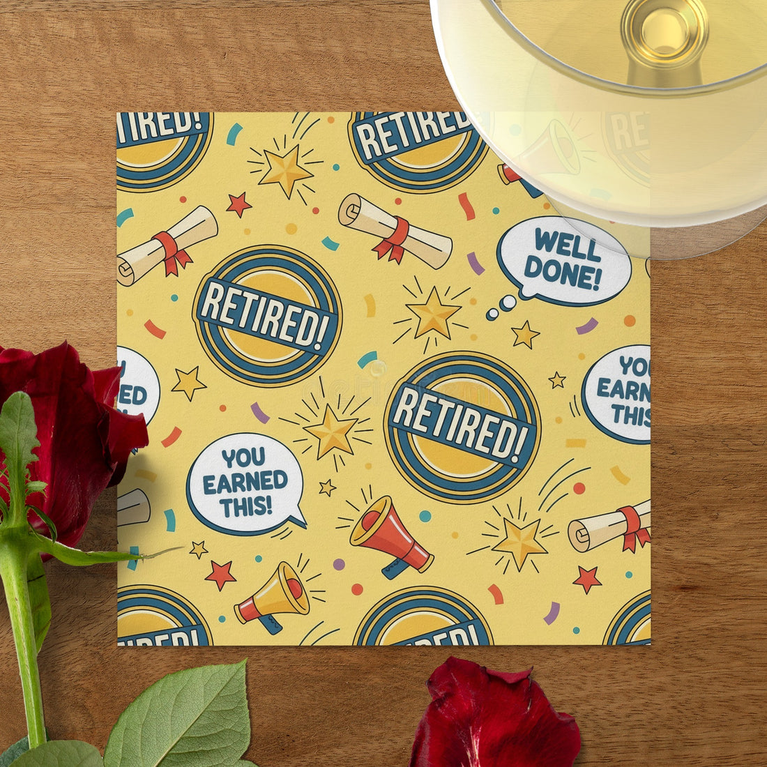 Confetti Retirement Celebration Greeting Card