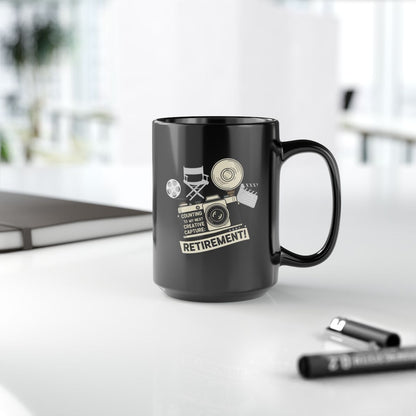 Counting to My Next Creative Capture | Retirement Gold Silver Black or Access Mugs - Retiree Gifts Retirement Party