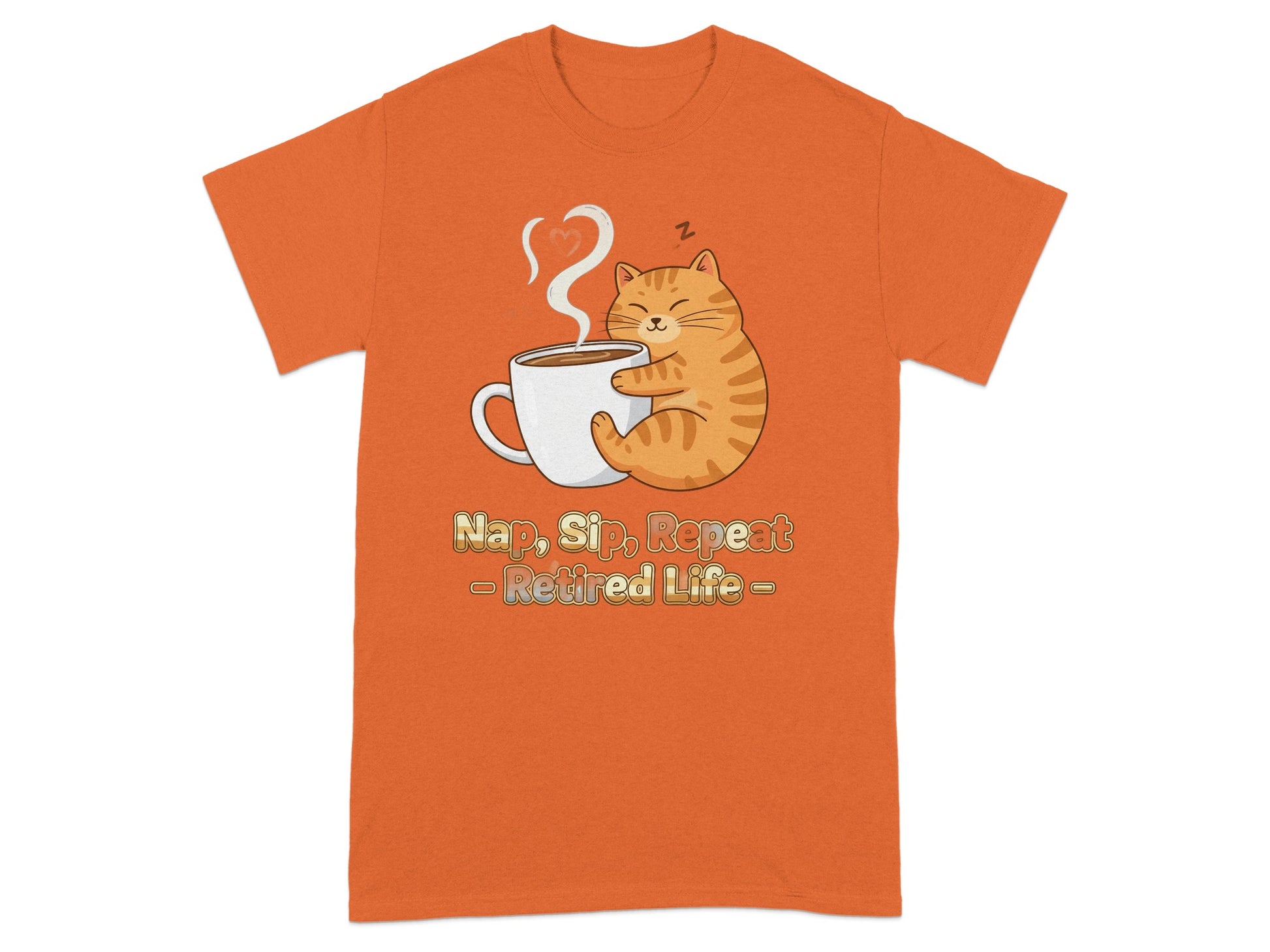 Nap Sip Repeat Retired Life Cat Lovers Shirt