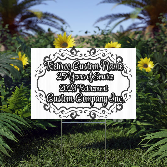 Retiree Custom Name 25 Years of Service 2026 Retirement product