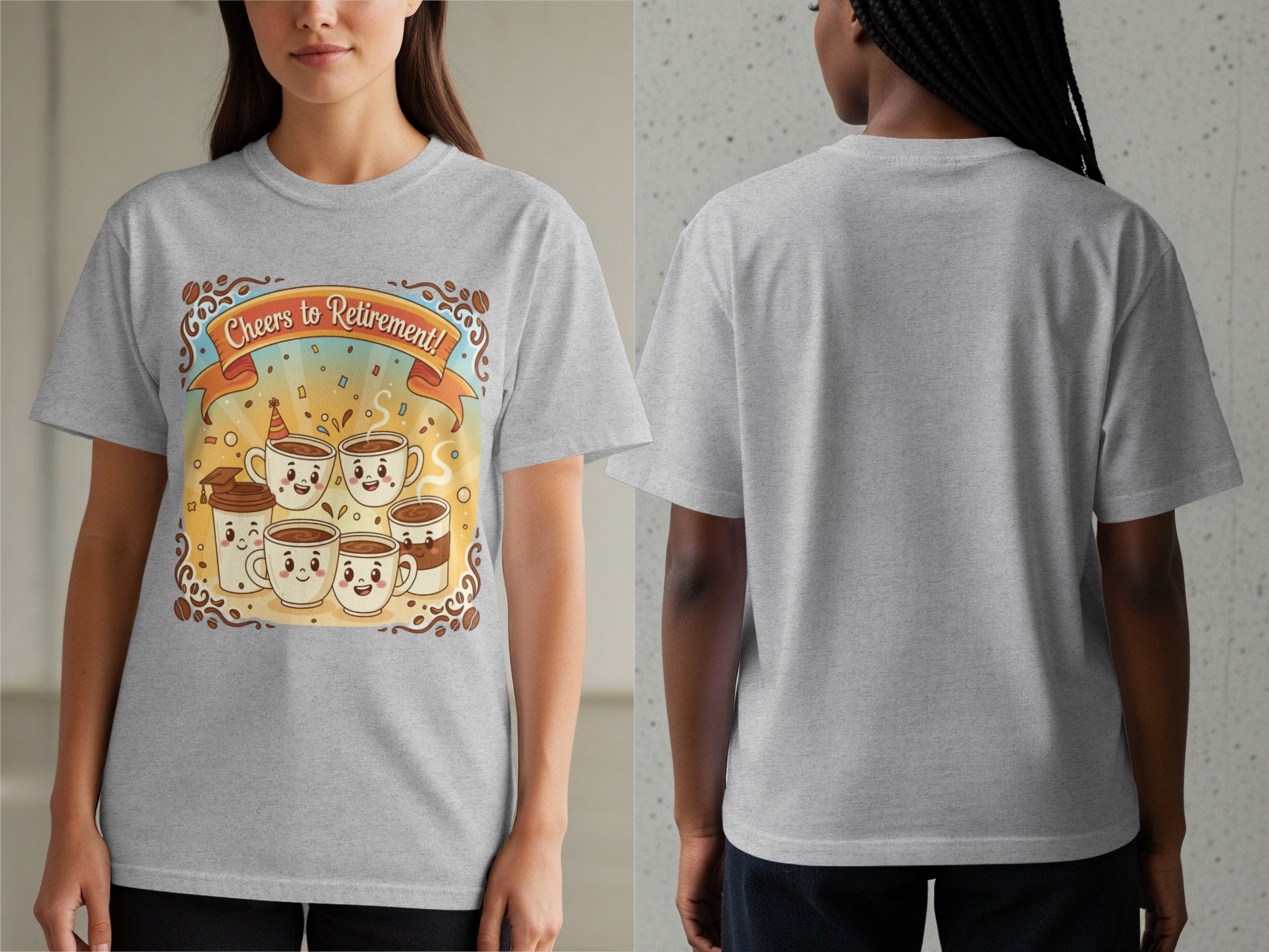 Cheers to Retirement Coffee Mug Graphic T-shirt