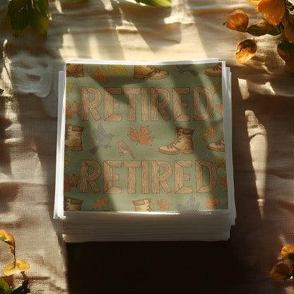 Retired Nature Boots Leaves Themed Home Decor Product