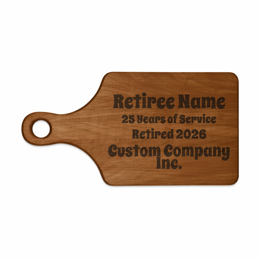 Personalized Retiree Name Custom Company Inc. Cutting Board