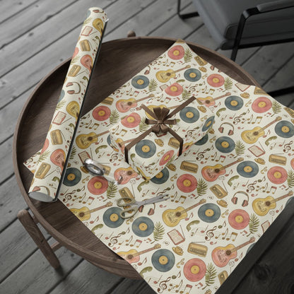 Vintage Music Instruments Print Wrapping Paper Product