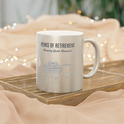 Perks of Retirement Brewing Quiet Moments mug