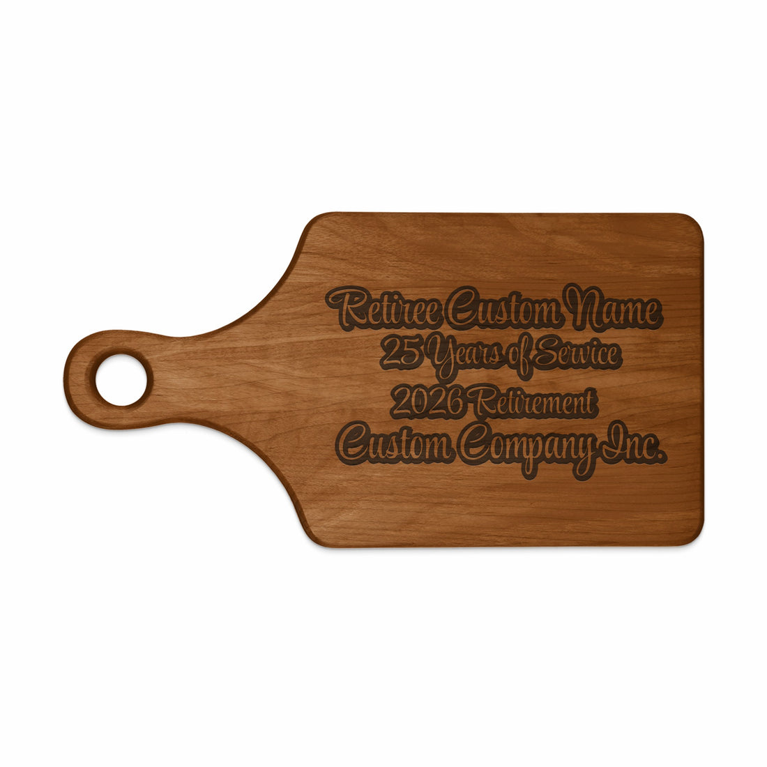 Retiree Custom Name 25 Years of Service Cutting Board