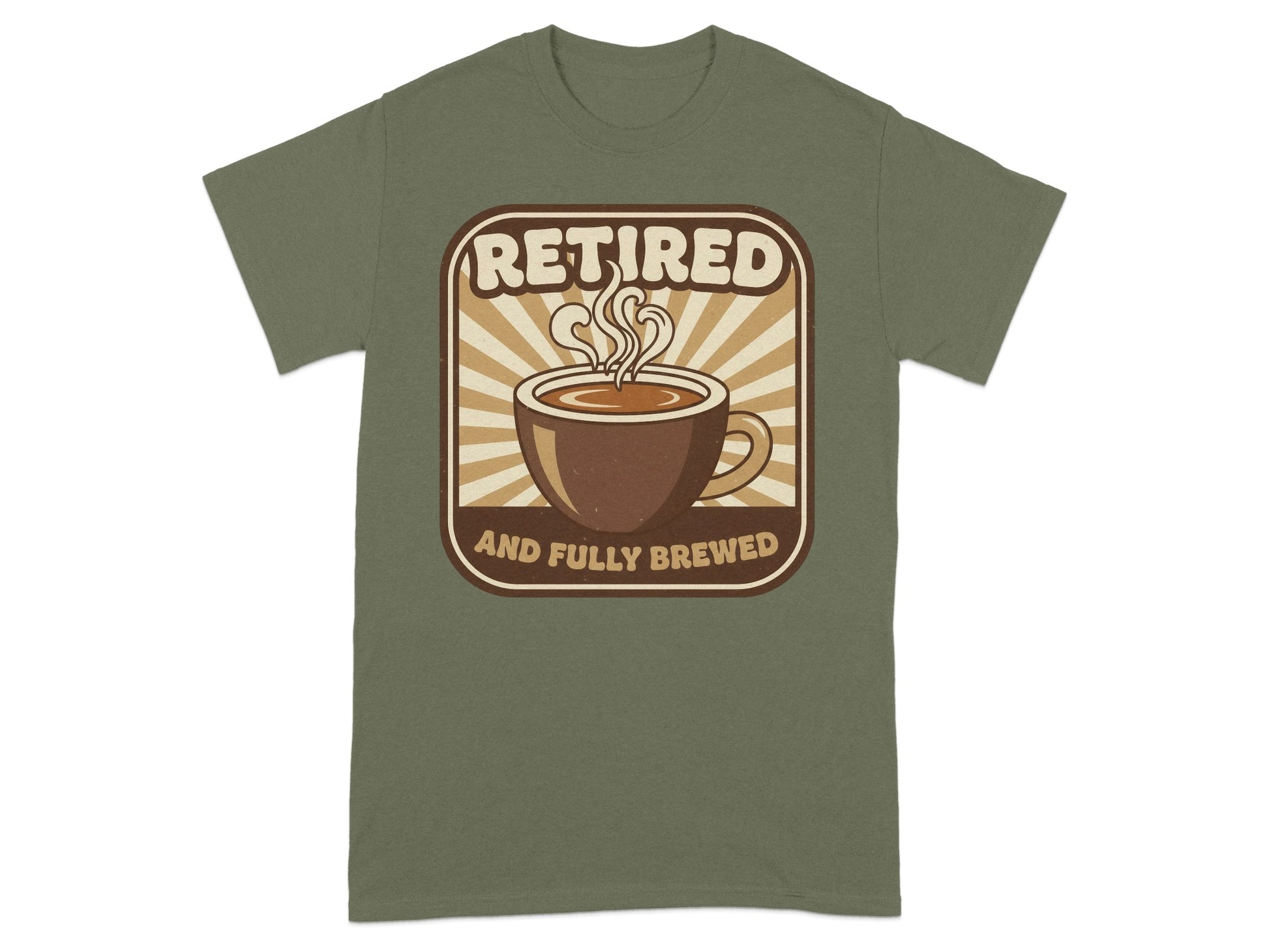 Retired and Fully Brewed Coffee Lovers T-Shirt