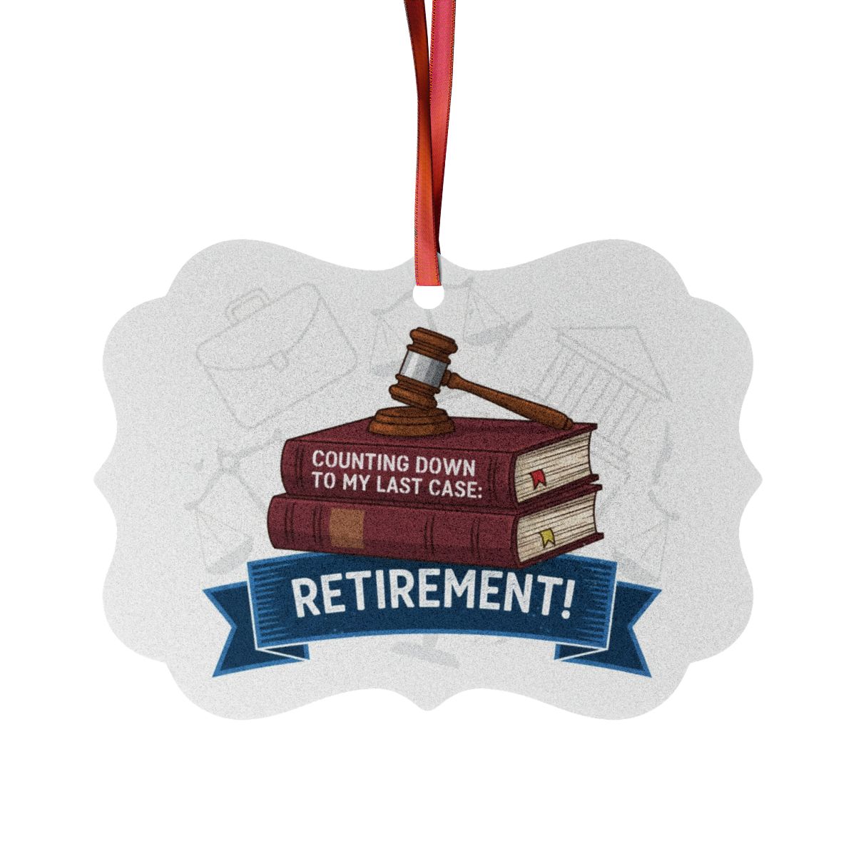Counting Down to My Last Case Retirement | Celebration Custom Cur Ornaments - Retiree Gifts Retirement Party