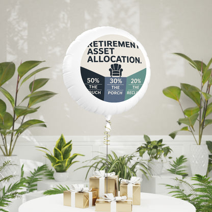 Retirement Asset Allocation 50 the Couch | 30 the Porch | Show someone you care with Mylar Ballons 11in or 22in - Retiree Gifts Retirement Party
