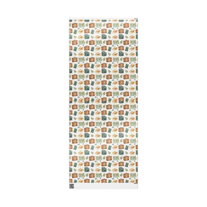 Vintage-Themed Travel Suitcase Patterned Yoga Mat