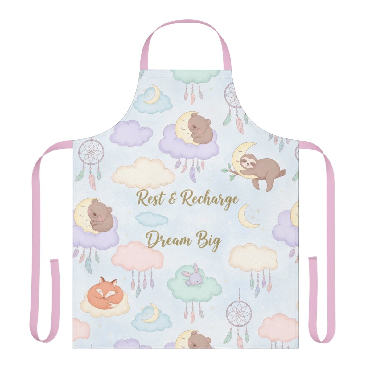 Rest and Recharge Dream Big Printed Apron