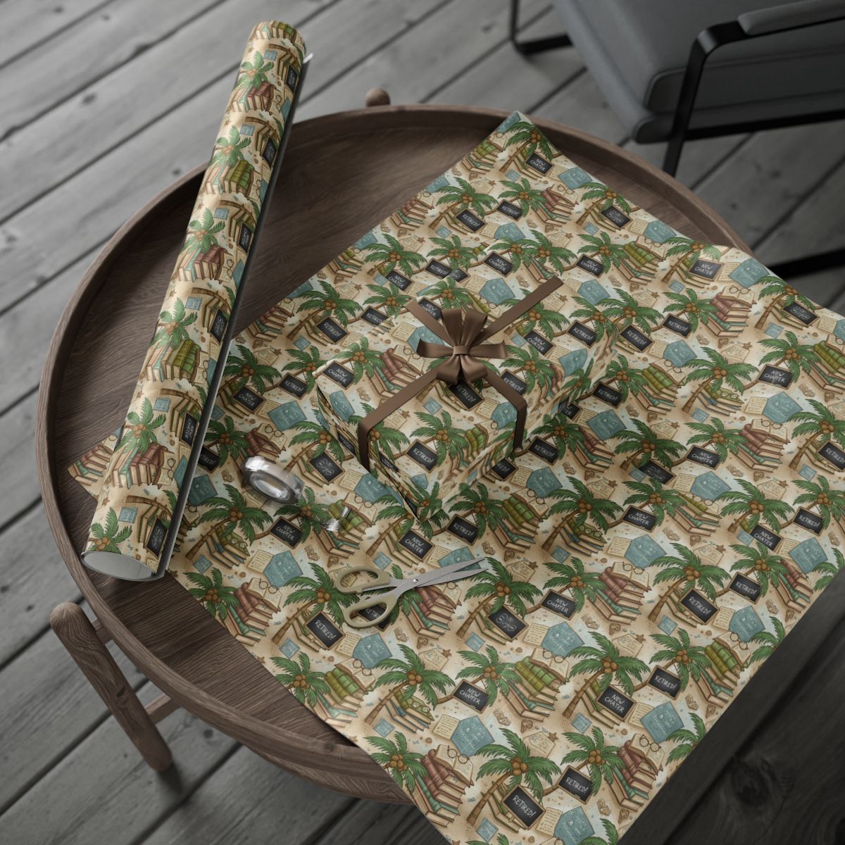 Retirement Gift – “Nautical Adventure Themed Wrapping Paper” - Retiree Gifts Retirement Party