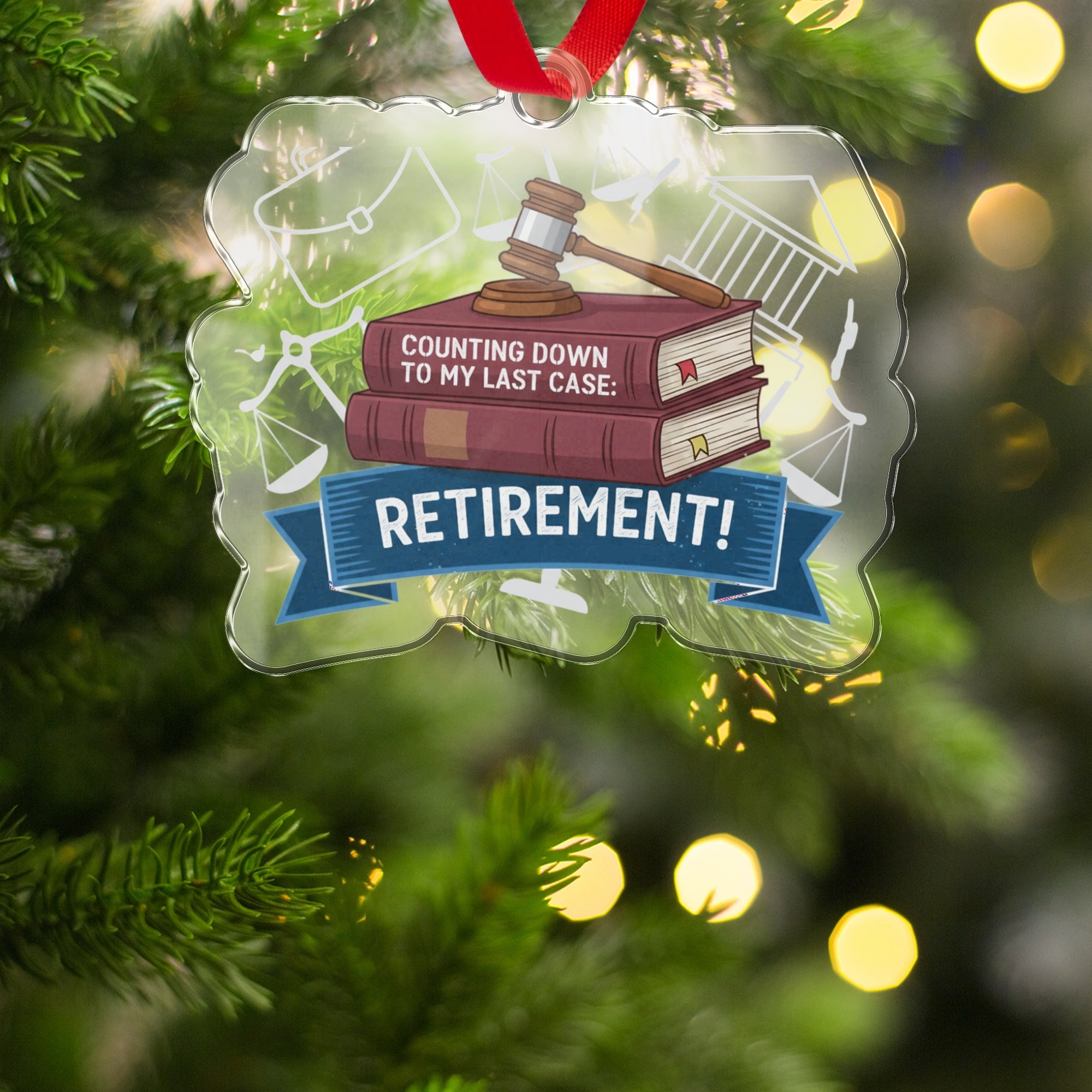 Counting Down to My Last Case Retirement | Celebration Custom Cur Ornaments - Retiree Gifts Retirement Party