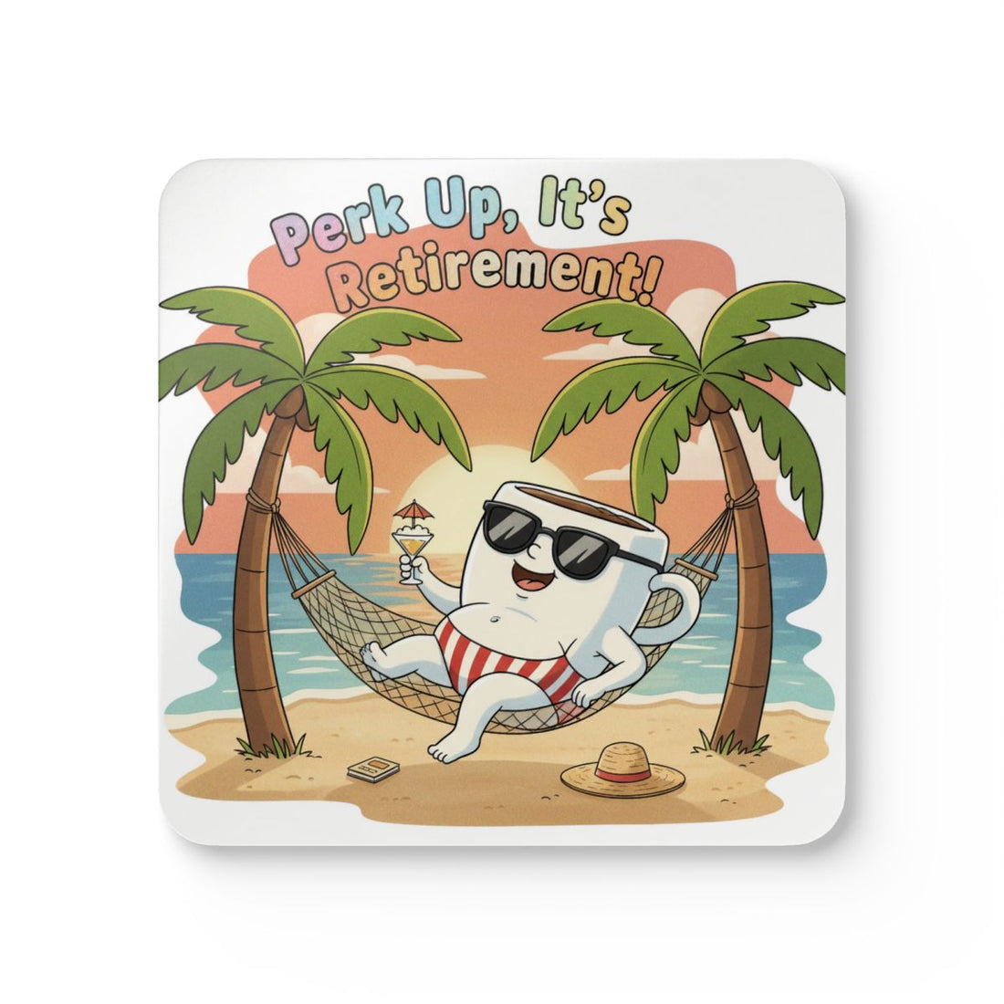 Tropical Retirement Themed Mousepad Accessory