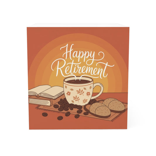 Happy Retirement Coffee Mug with Book and Snacks