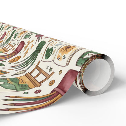 Creative Artistic Craft Wrap with Colorful Icons