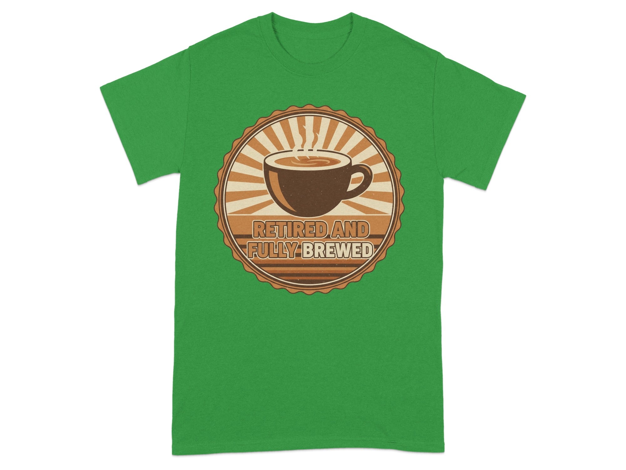 Retired And Fully Brewed T-shirt for Coffee Lovers