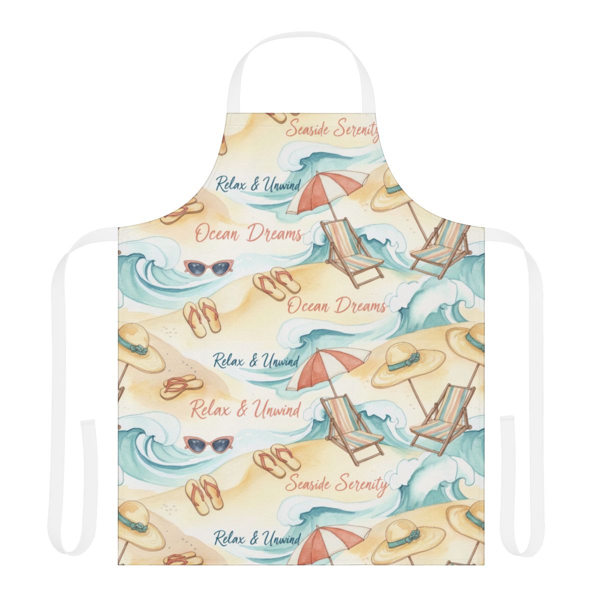 Beach Dreams and Serene Relaxation Apron Product