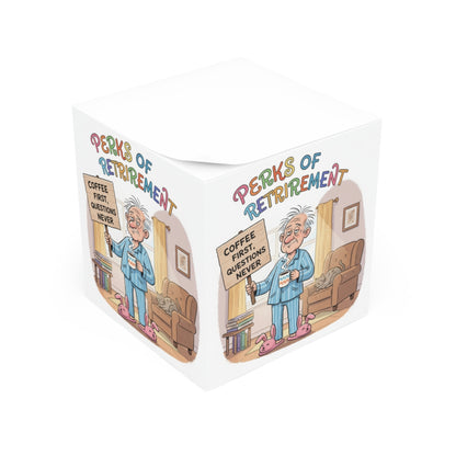 Funny Retirement Coffee Quote Cube Retirement Gift