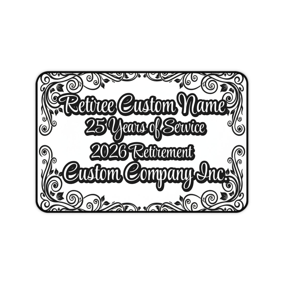 Retiree 25 Years of Service 2026 Retirement Custom Plaque