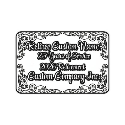 Retiree 25 Years of Service 2026 Retirement Custom Plaque