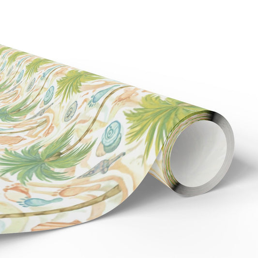 Coastal Seashells and Foliage Wallpaper product