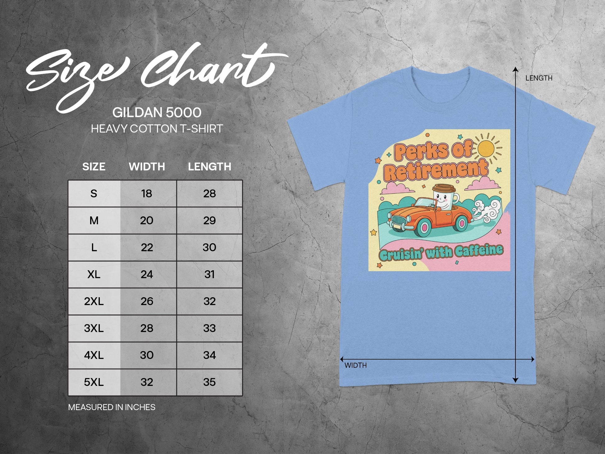 Perks of Retirement Cruisin with Caffeine T-shirt