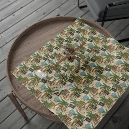Vintage Travel Themed Wrapping Paper product type