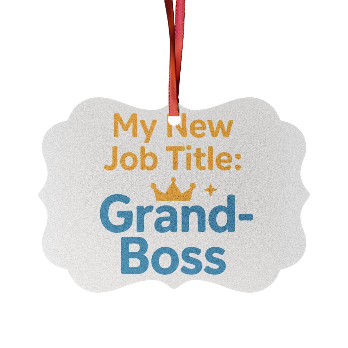 My New Job Title Grand-Boss Ornaments | Celebrate Retirement with Humor - Retiree Gifts Retirement Party