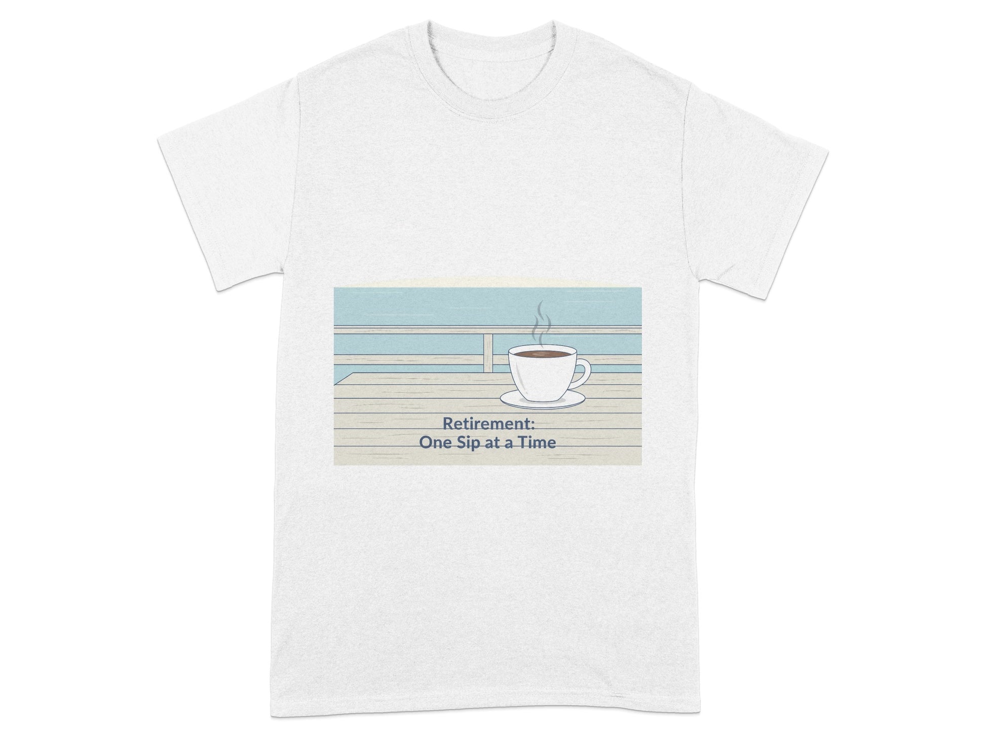 Retirement One Sip at a Time Graphic T-Shirt