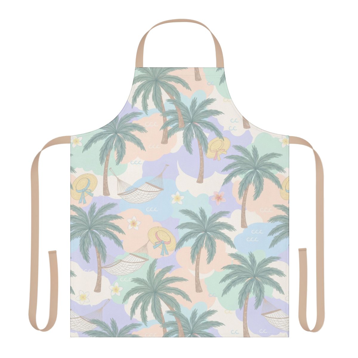 Tropical Palm Tree Print Kitchen Apron product