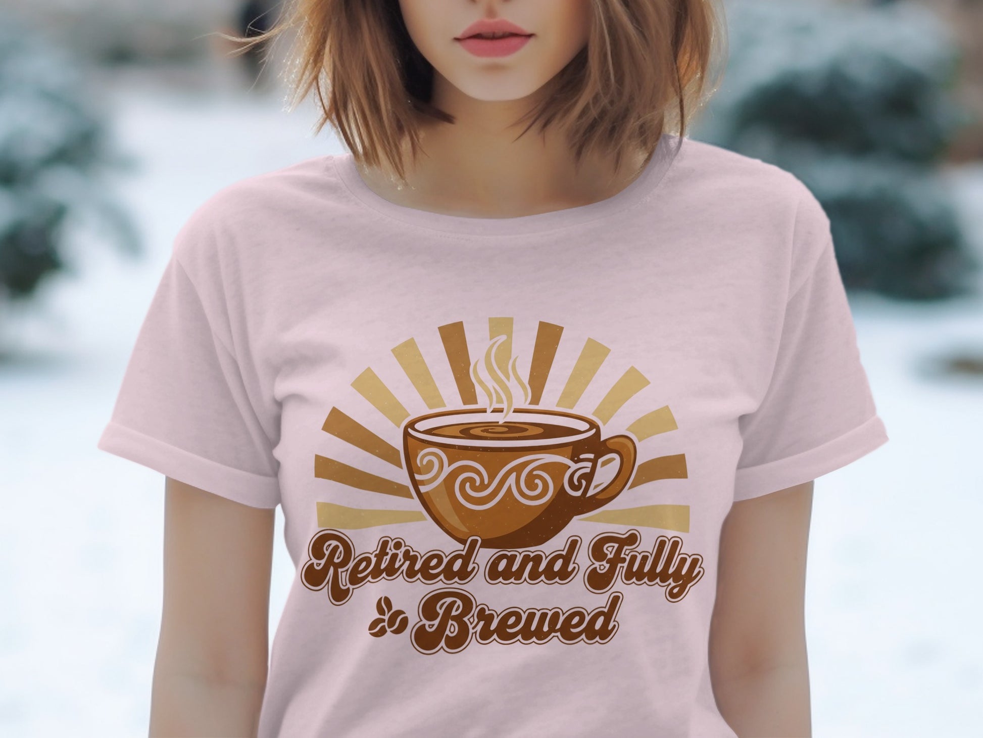 Retired and Fully Brewed Graphic T-shirt
