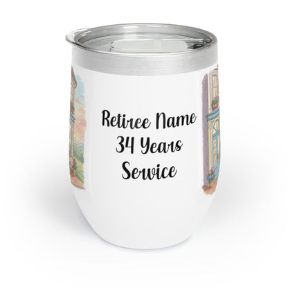 Retiree Name 34 Years Service Insulated Tumbler