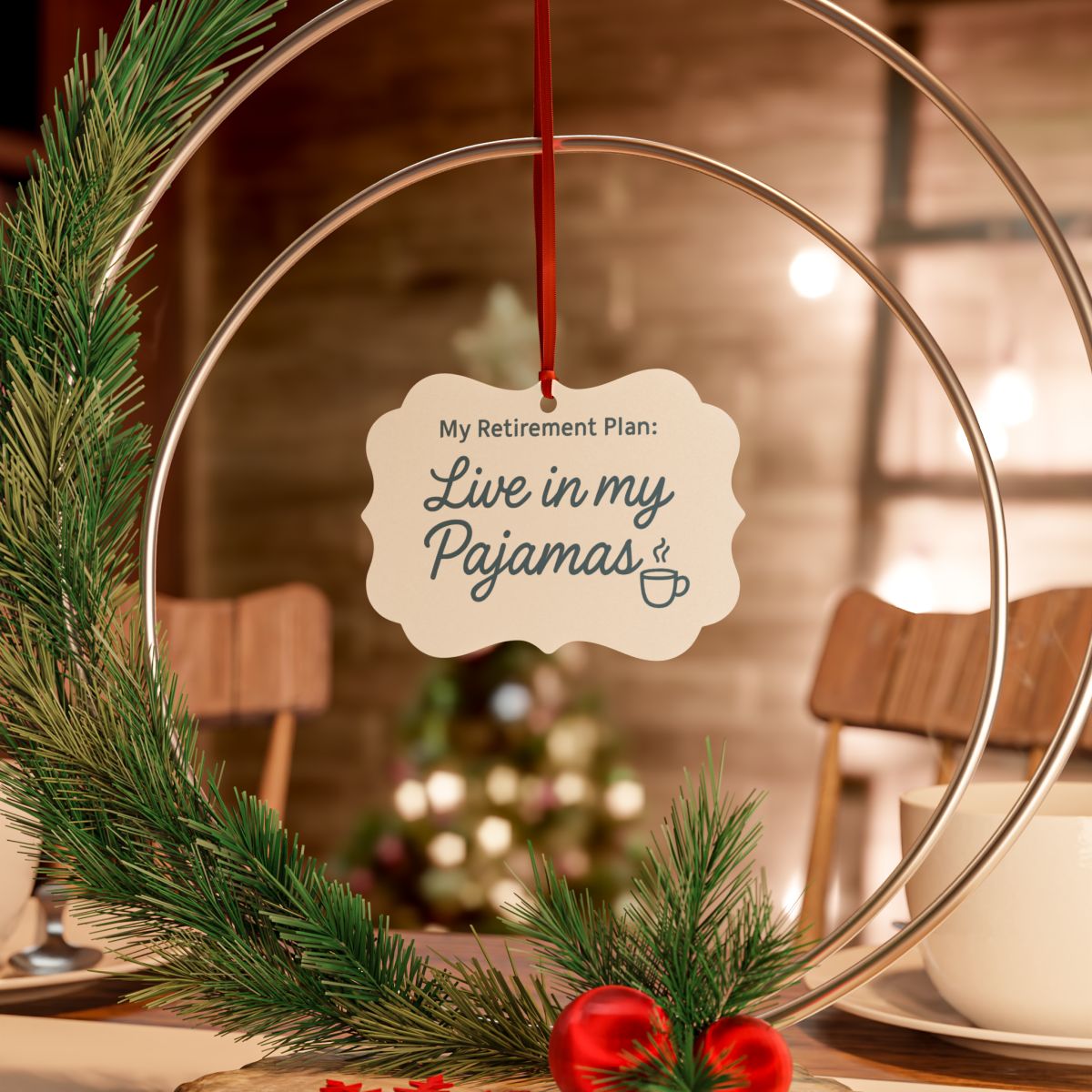 My Retirement Plan: Live in my Pajamas Ornaments | Celebrate Your Retirement - Retiree Gifts Retirement Party