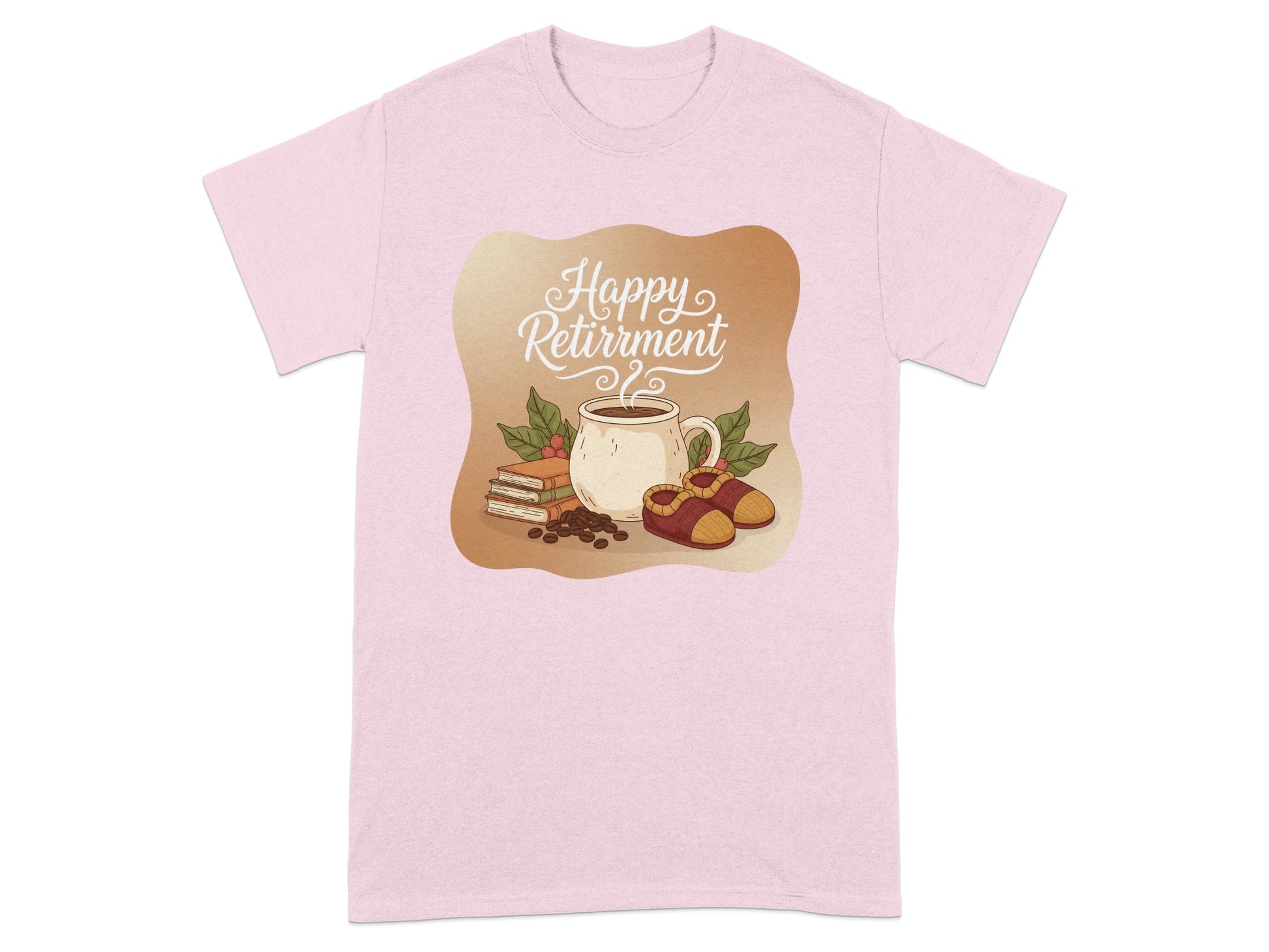 Happy Retirement Cozy Coffee Design Graphic T-Shirt